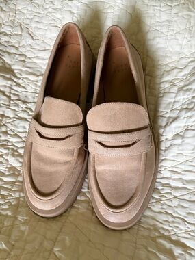 a new day Suede Penny Loafers in Blush
